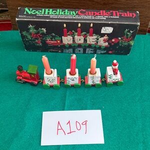 Noel Holiday Candle Train Set